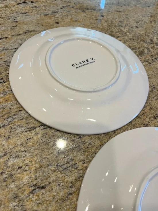 Clare V. for Anthropologie Maisonette Dessert Plates Set of 2 - Picture 5 of 8